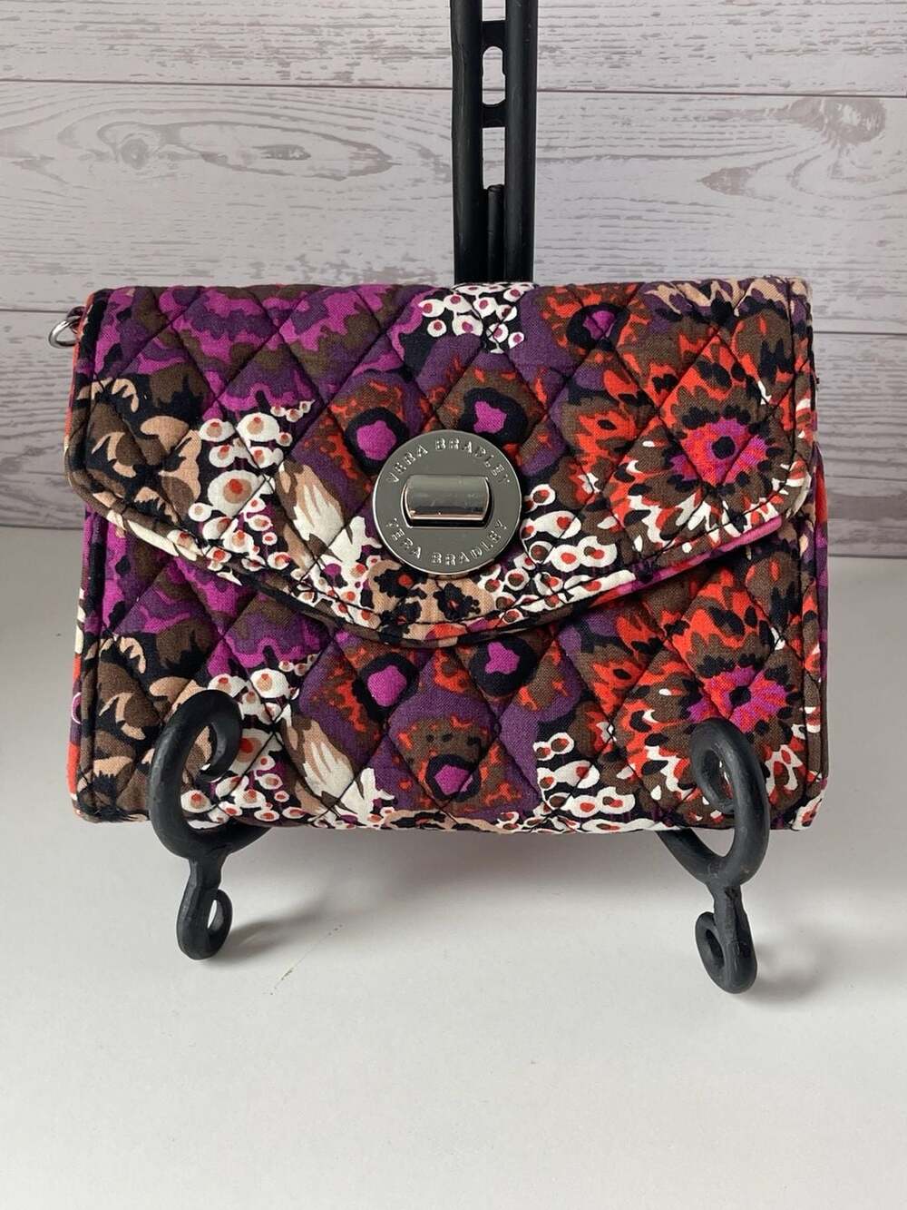Vera Bradley Pink & Purple Rosewood Wallet